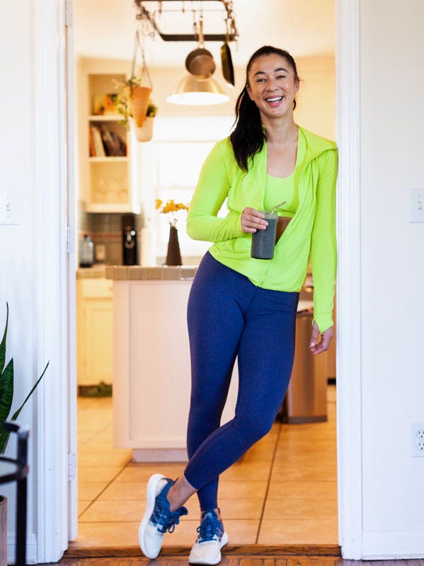 Meagan Kong with Breakfast Smoothie