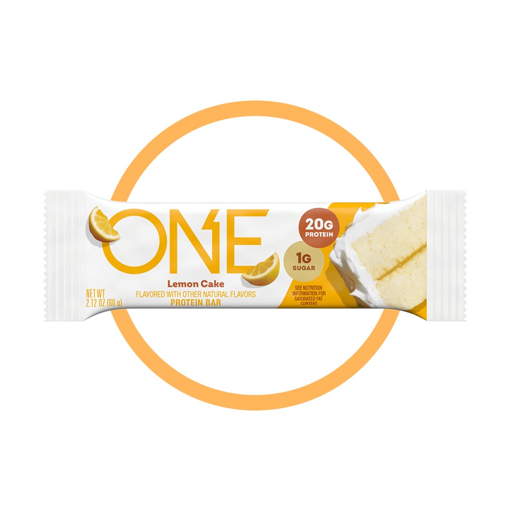 one bars lemon cake flavored protein bar