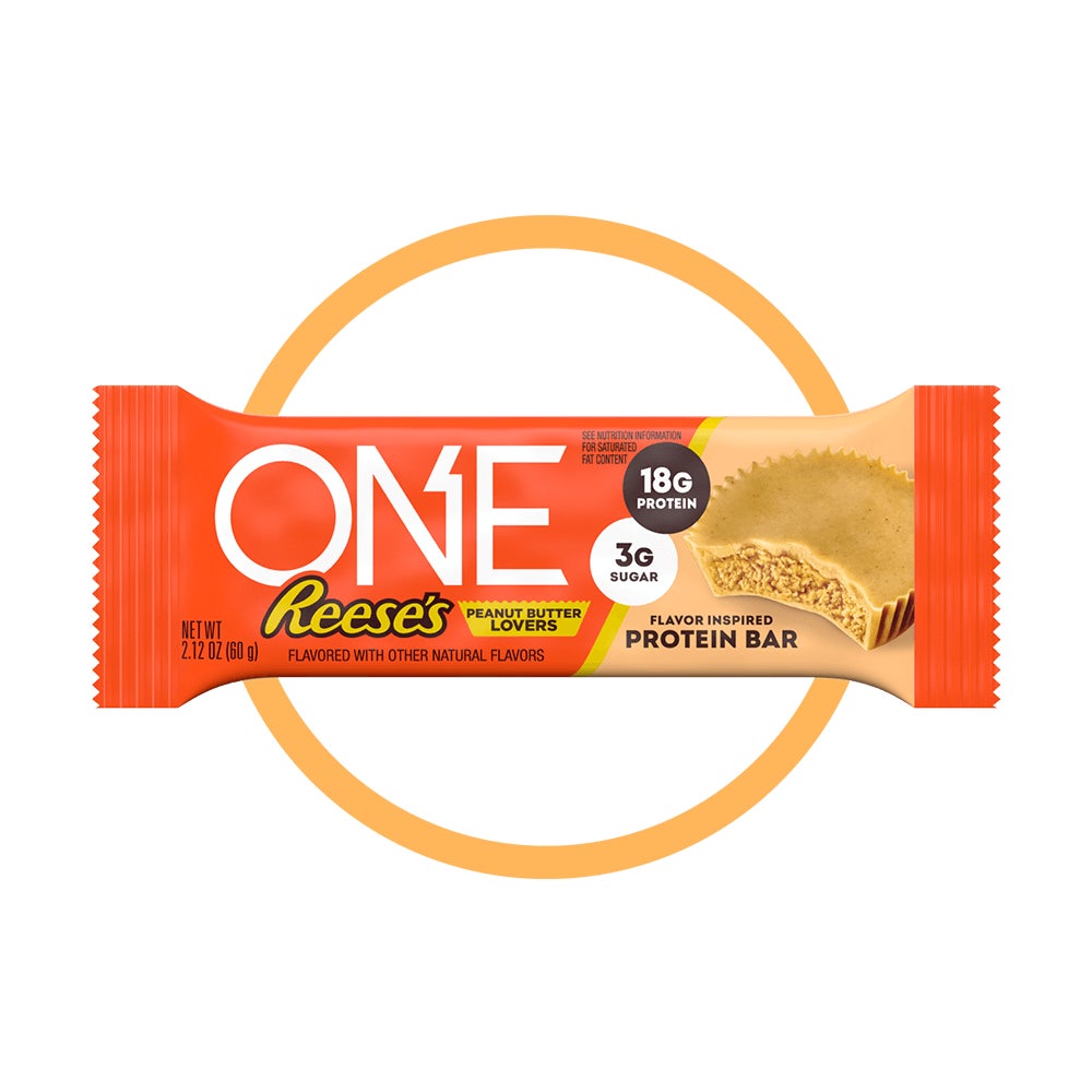 one reeses peanut butter lovers flavored protein bar