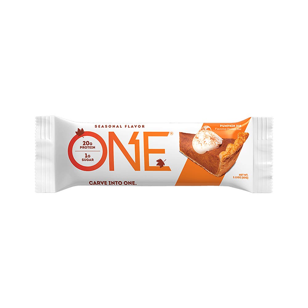 ONE BARS Pumpkin Pie Flavored Protein Bars, 2.12 oz, 12 count box - Out of Package